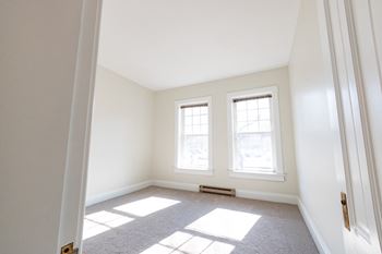 Unfurnished Bedroom Area at Lockerbie Court on Mass Ave, Indianapolis, Indiana